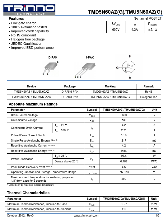 TMU5N60AZ