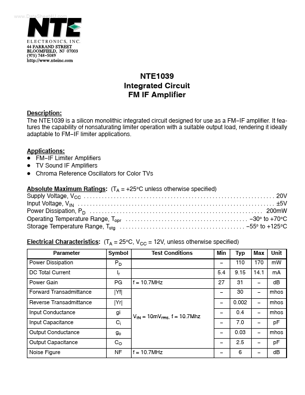 NTE1039