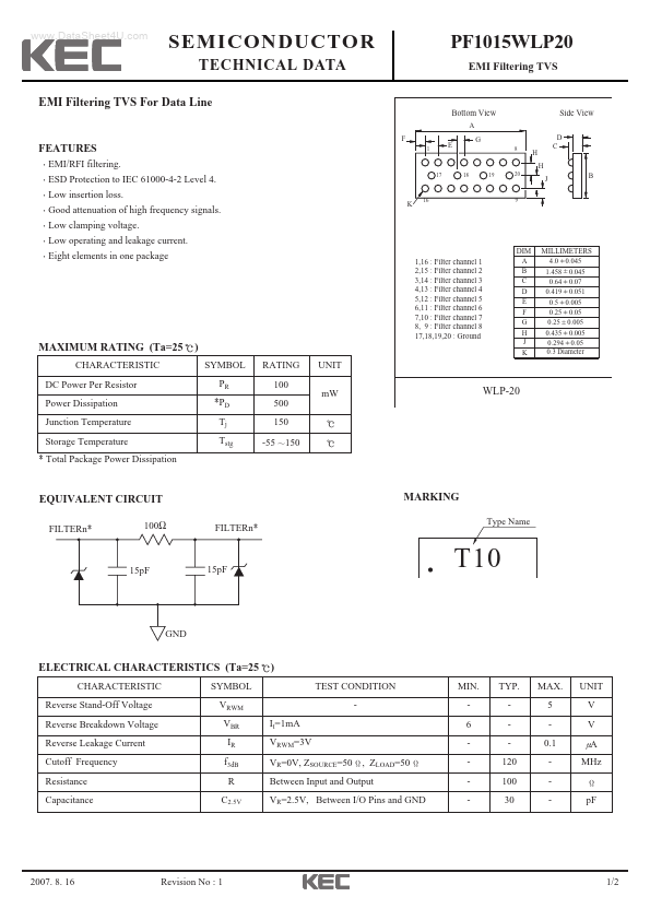 PF1015WLP20