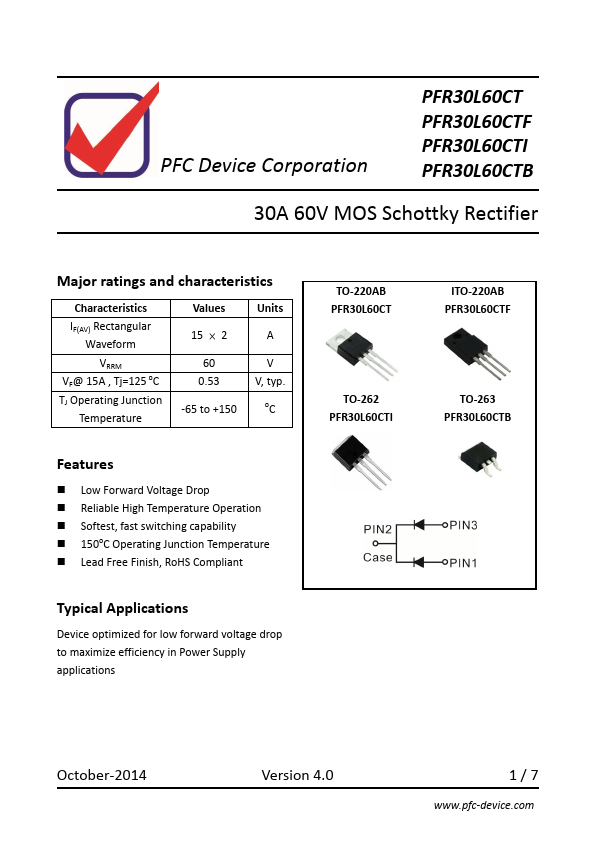 PFR30L60CTB