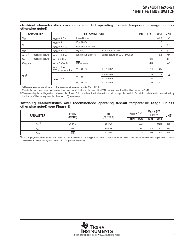 SN74CBT16245-Q1