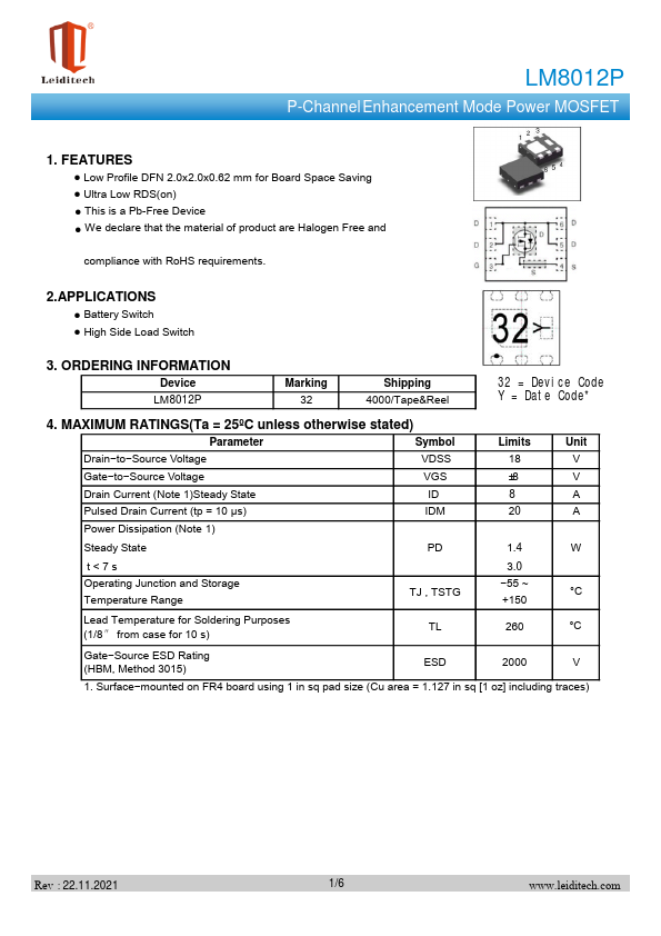 LM8012P Datasheet Preview