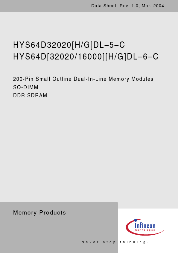HYS64D16000GDL-6-C