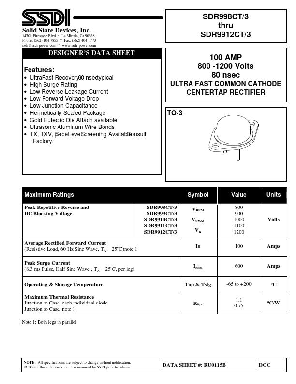 SDR999CT-3