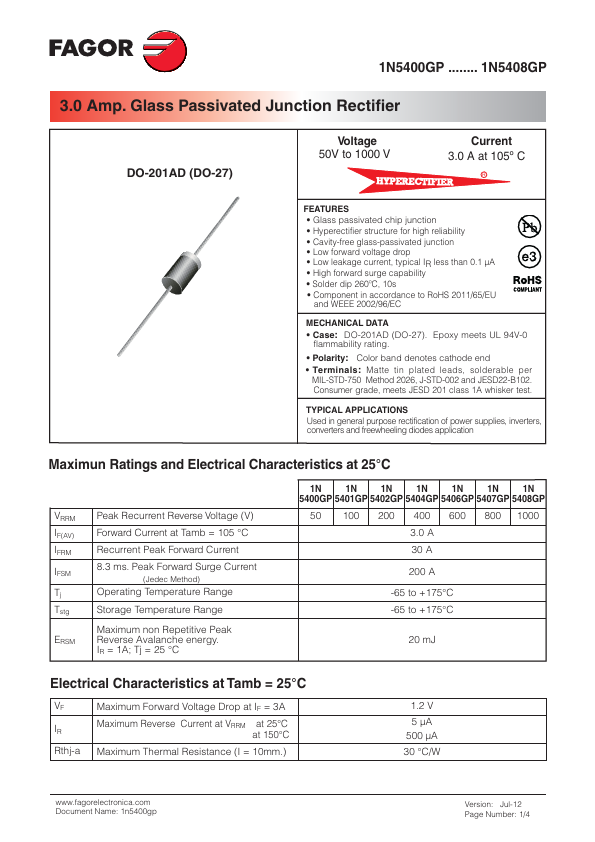 1N5402GP