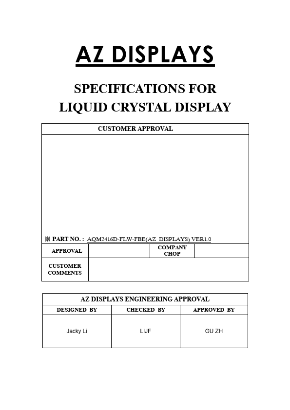 AQM2416D-FLW-FBE Datasheet Preview