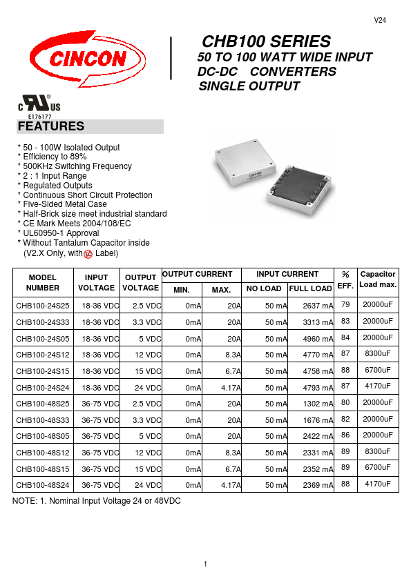 CHB100-24S12