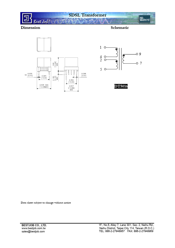 DT5016