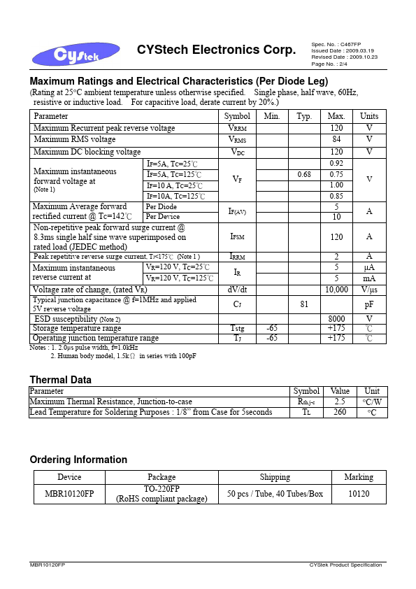 MBR10120FP