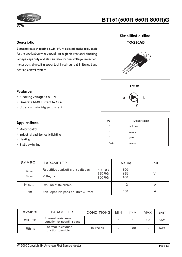 BT151-500RG