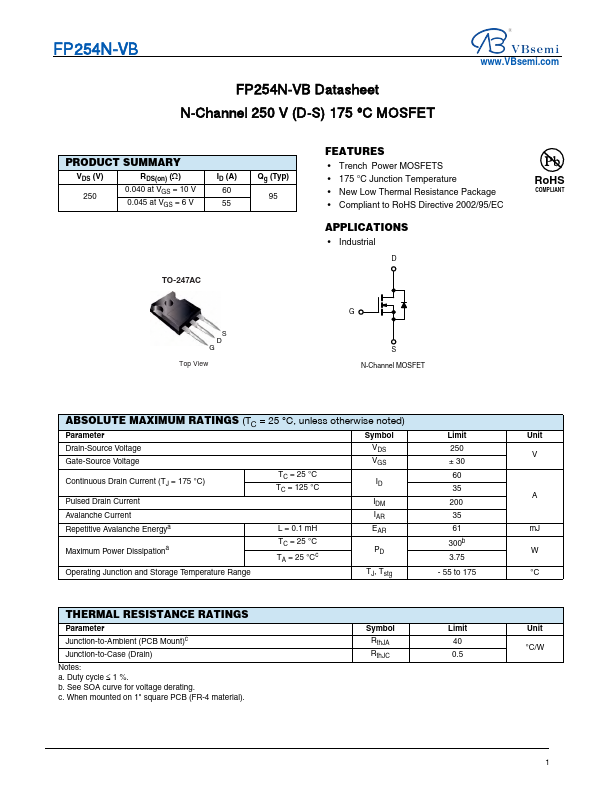FP254N Datasheet Preview