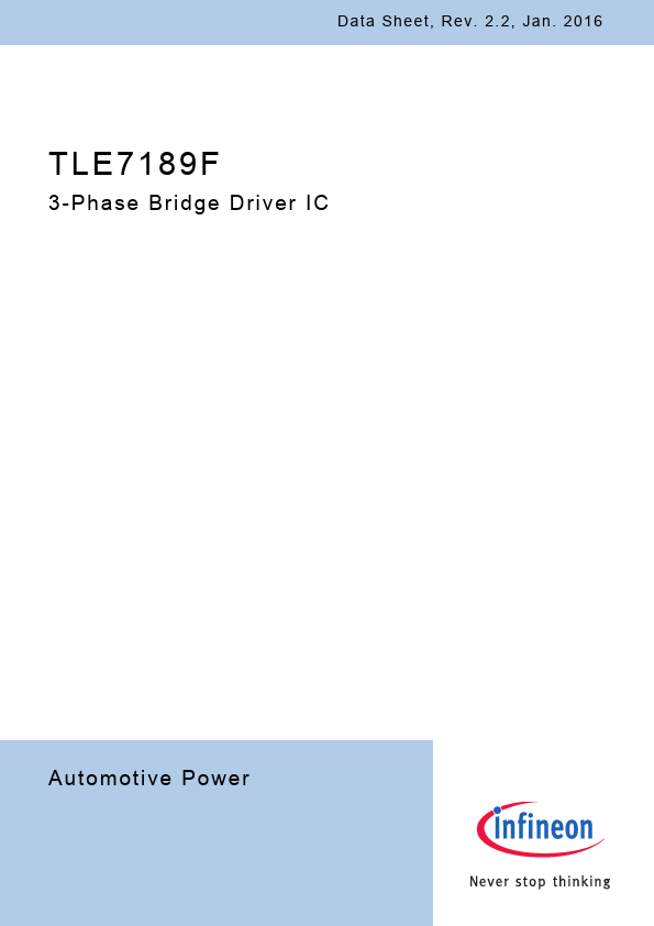 TLE7189F Datasheet Preview