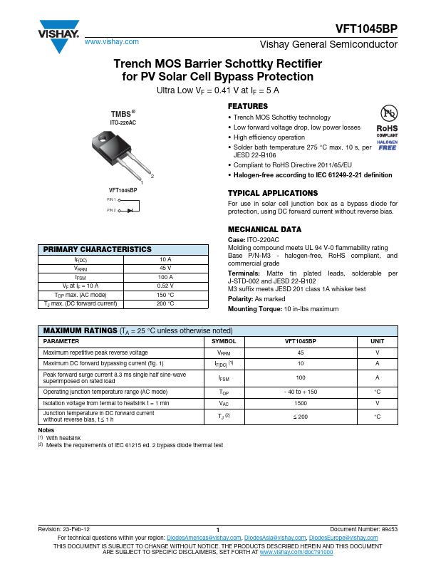 VFT1045BP