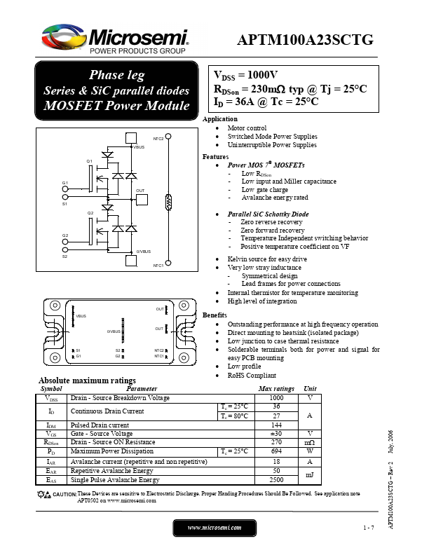 APTM100A23SCTG