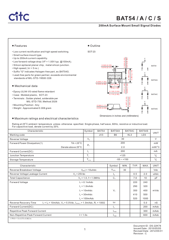 BAT54C