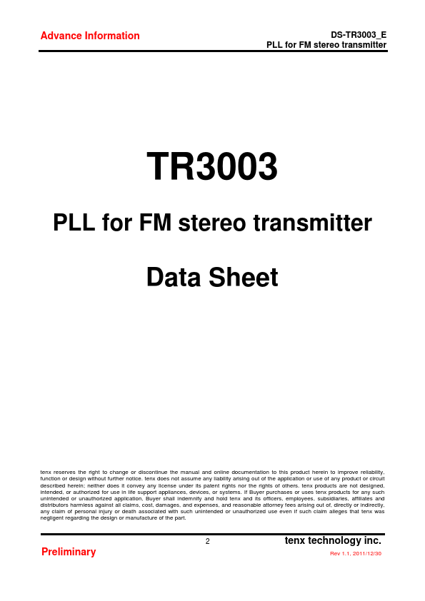 TR3003