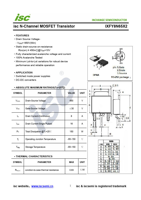 IXFY8N65X2