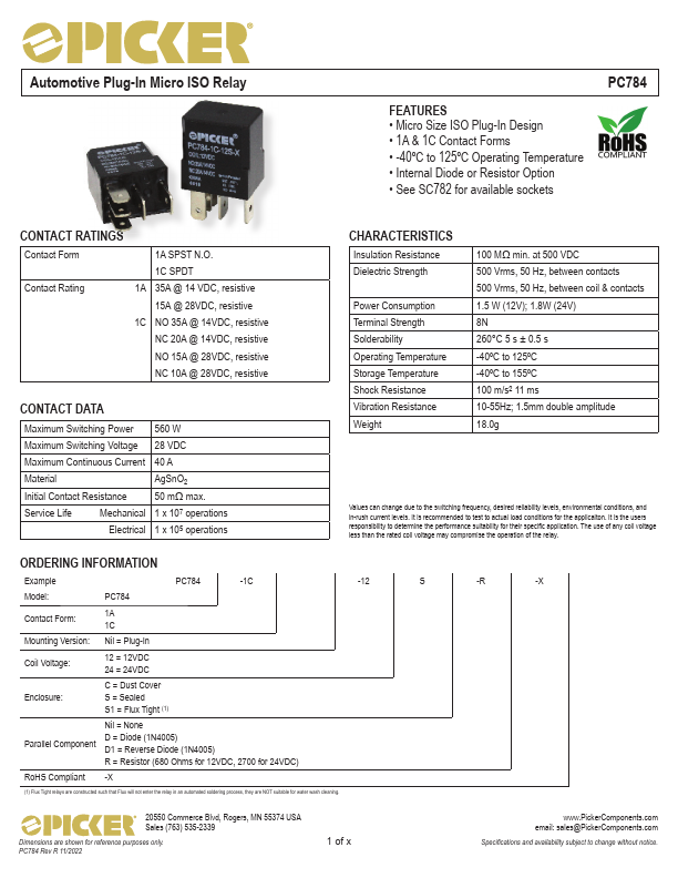 PC784 Datasheet Preview