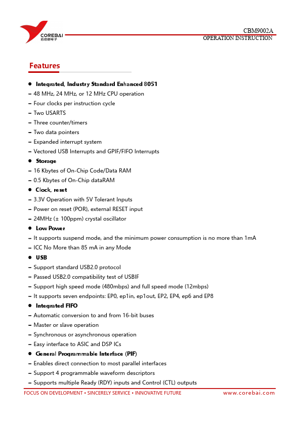 CBM9002A Datasheet Preview