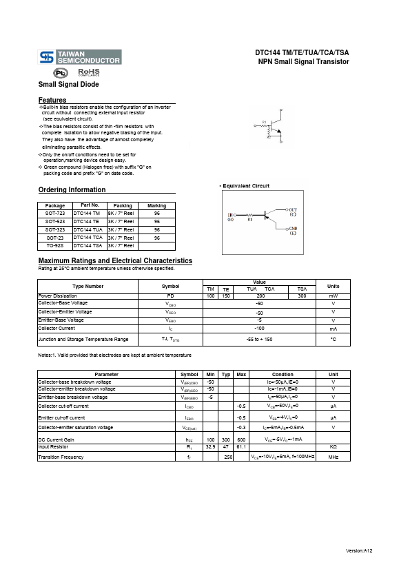 DTC144TSA