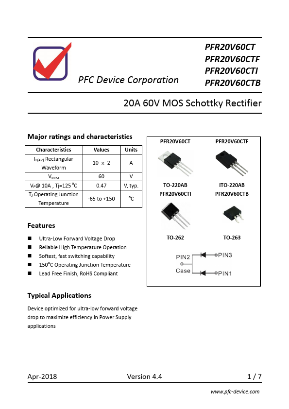 PFR20V60CTF