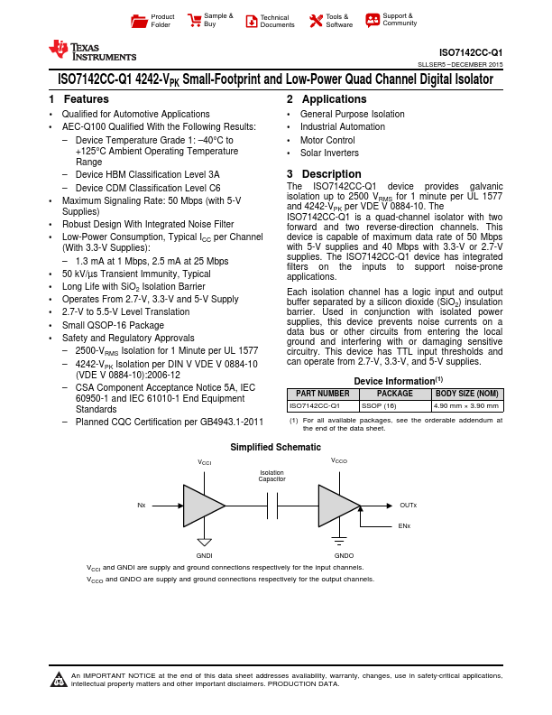 ISO7142CC-Q1