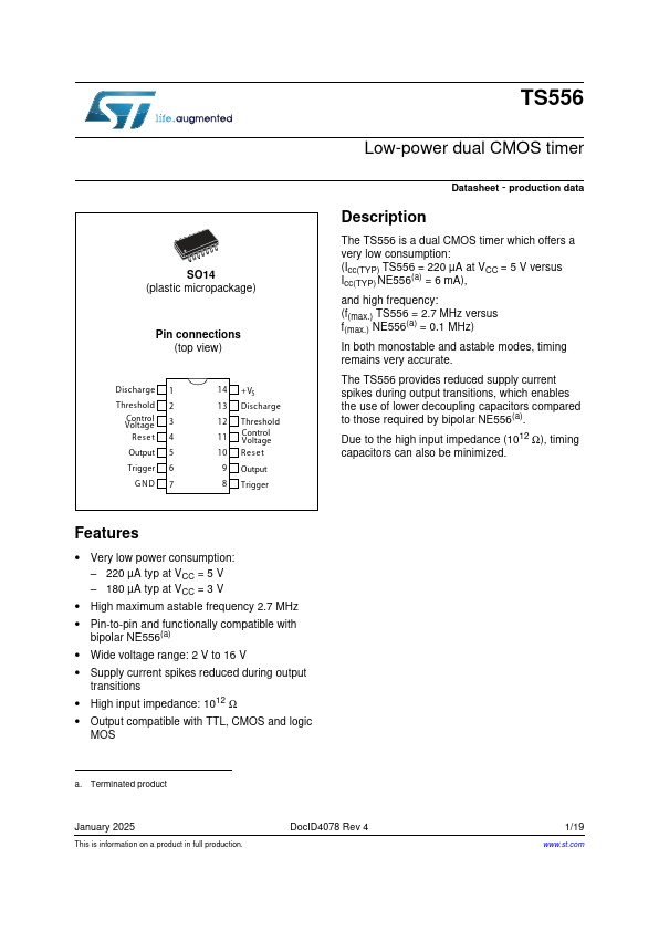 TS556 Datasheet Preview