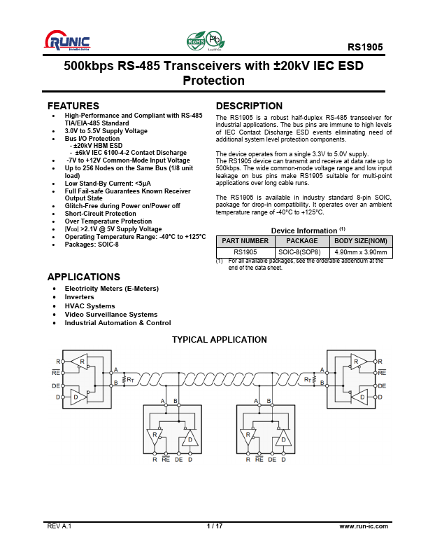 RS1905 Datasheet Preview