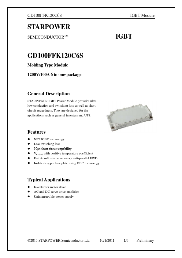 GD100FFK120C6S Datasheet Preview