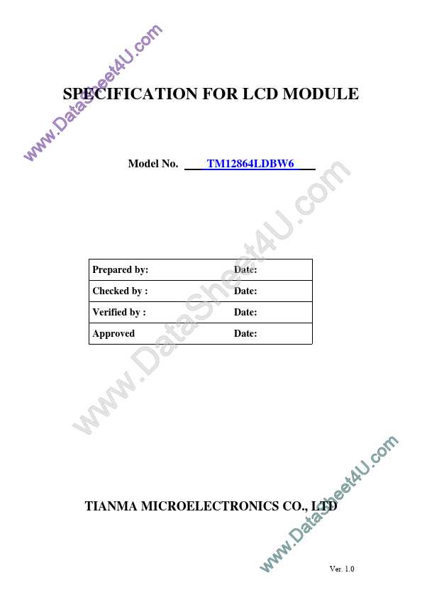 tm12864LDBW6