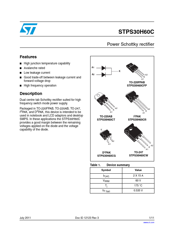 STPS30H60C