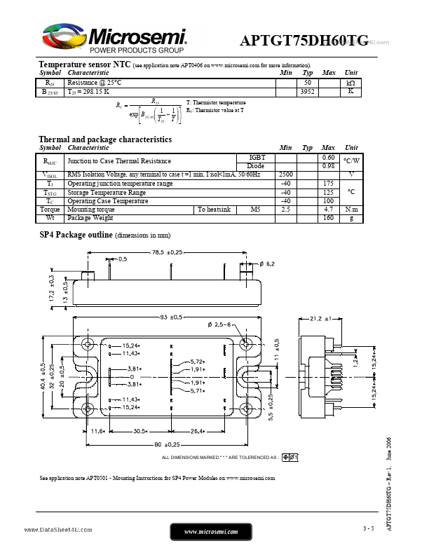 APTGT75DH60TG