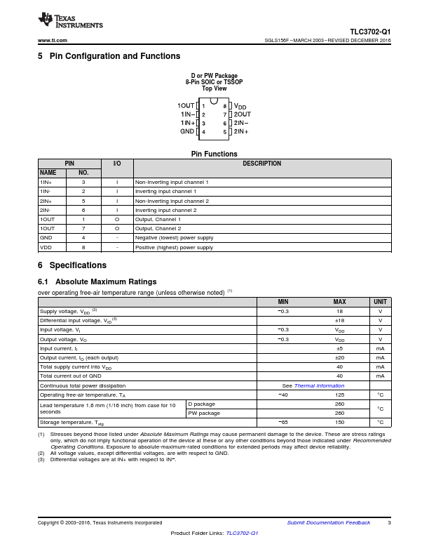 TLC3702-Q1