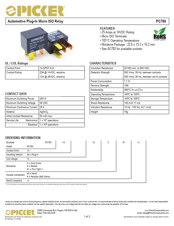 PC780 Datasheet Preview