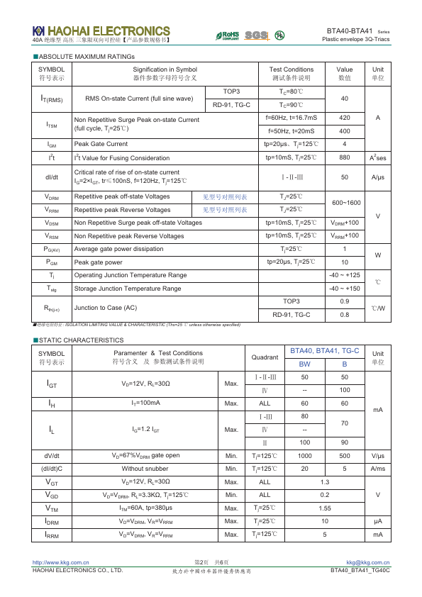 BTA41-800BW