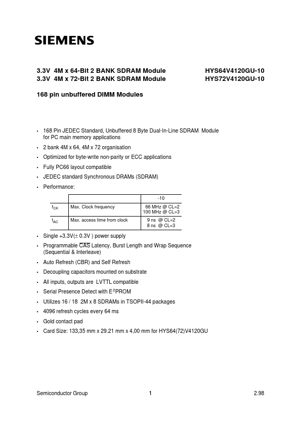 HYS64V4120GU-10