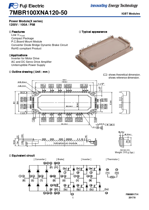 7MBR100XNA120-50 Datasheet Preview
