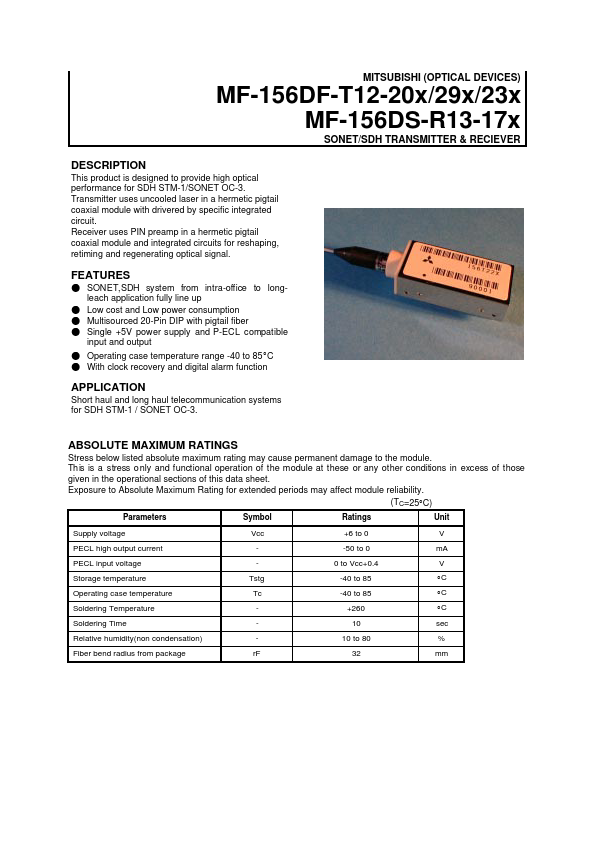 MF-156DF-T12-20X