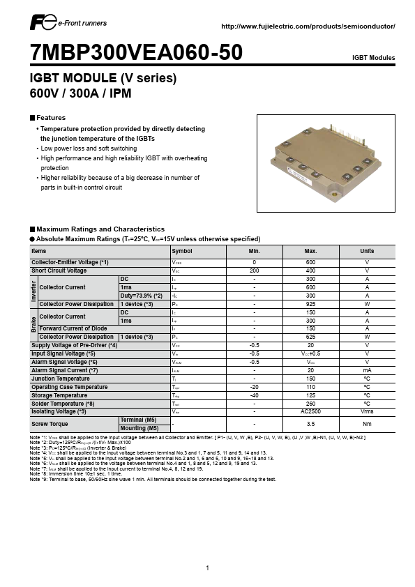 7MBP300VEA060-50