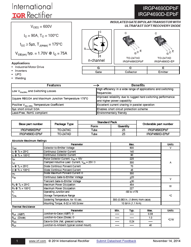 IRGP4690D-EPBF