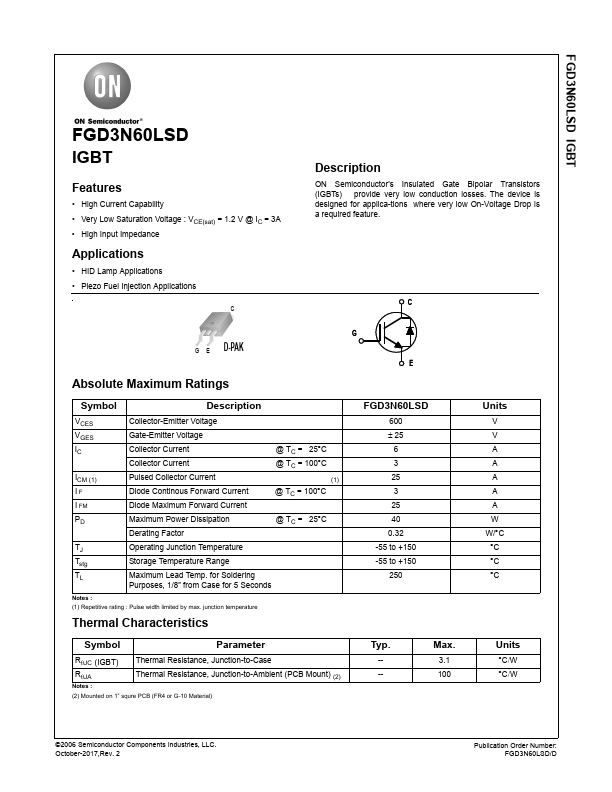 FGD3N60LSD