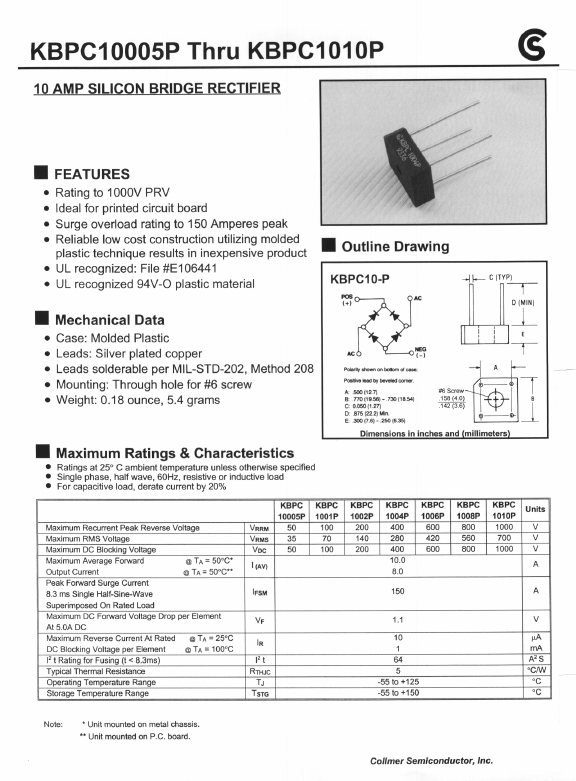 KBPC10005P