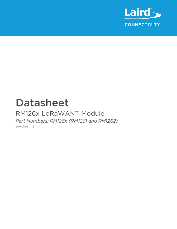RM1261 Datasheet Preview