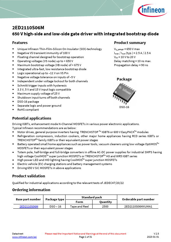 2ED2110S06M Datasheet Preview