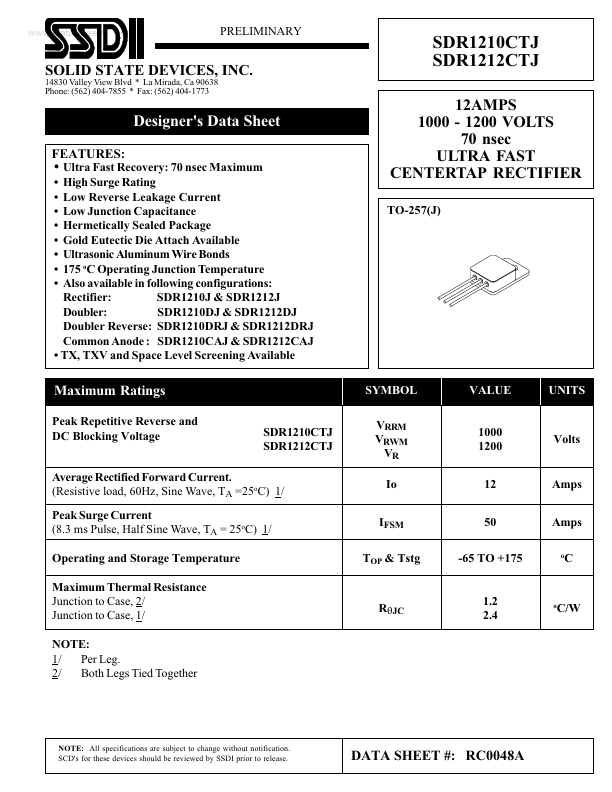 SDR1212CTJ