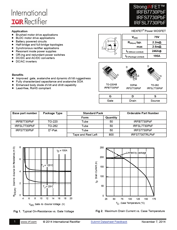 IRFS7730 Datasheet Preview