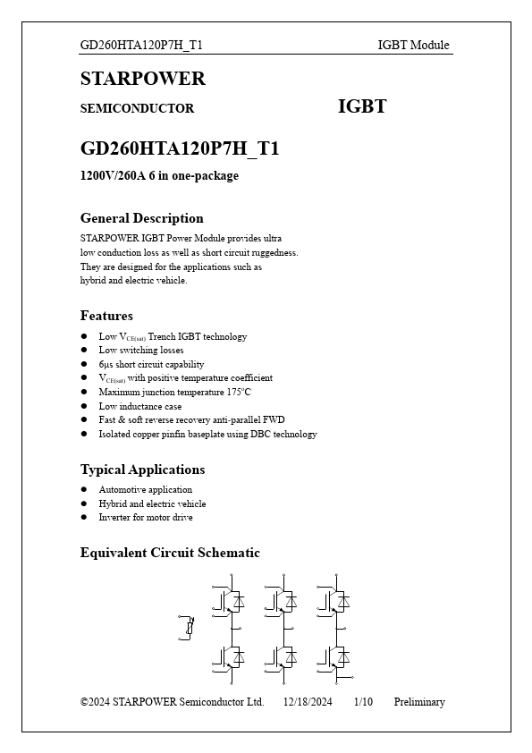GD260HTA120P7H_T1 Datasheet Preview