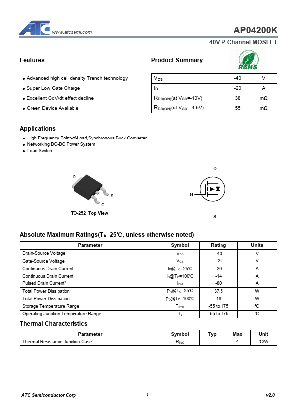 AP04200K Datasheet Preview