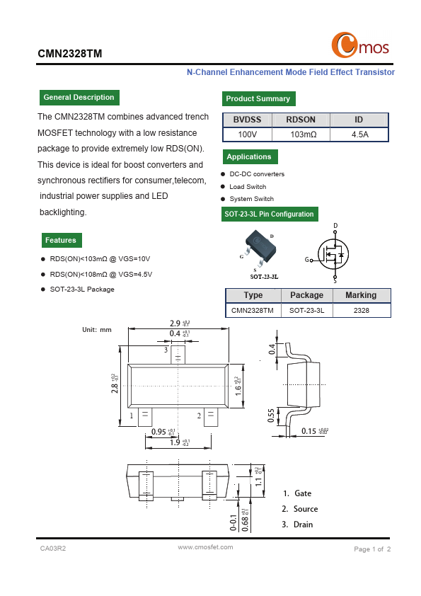 CMN2328TM Datasheet Preview