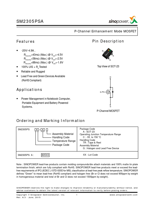 SM2305PSA